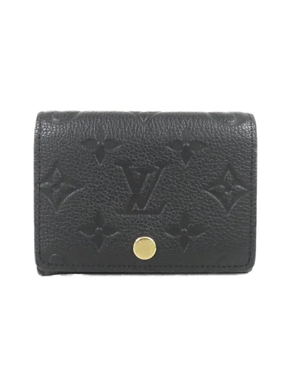 Louis Vuitton Monogram Empreinte Amberop Business Card Holder Case